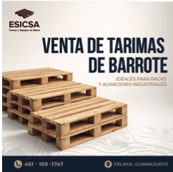 Venta de tarimas de barrote, tacón y tratadas